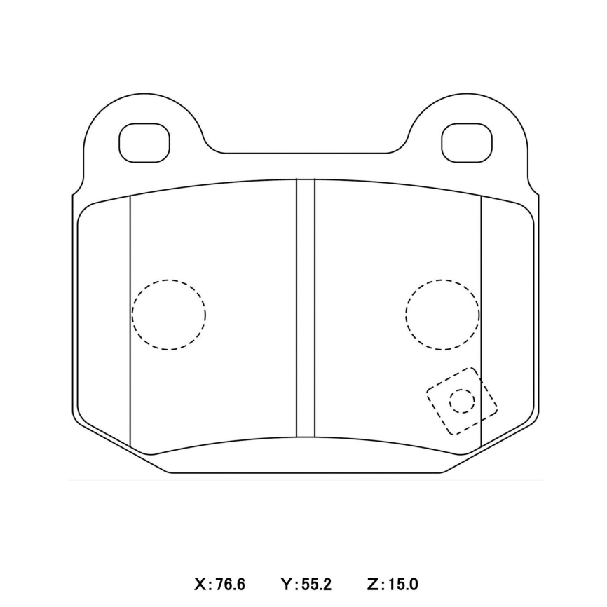 Тормозные колодки Winmax W3 330 EP291 Subaru GDB Mitsubishi Lancer Evo CT9A Brembo® 2pot задние фото 3