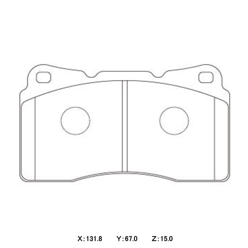Тормозные колодки Winmax W6.5 (RS19) 370 EP357 Subaru Impreza WRX GDB GRB Brembo® 4pot передние фото 3